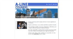 Desktop Screenshot of a-linecouriers.co.uk