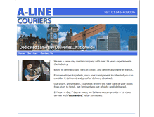 Tablet Screenshot of a-linecouriers.co.uk